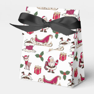 Santa Reindeer Gifts Sleighs Favour Box