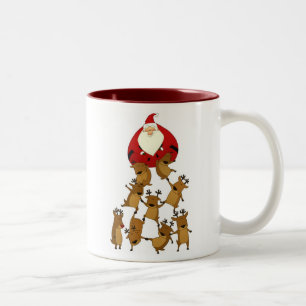 Santa & Reindeer Mug