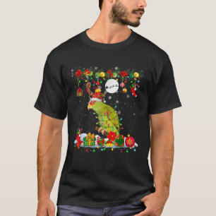 Santa Reindeer Parrot with Xmas Presents Ornaments T-Shirt