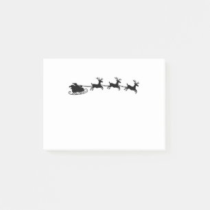 Santa Reindeer Sleigh Post-it Notes