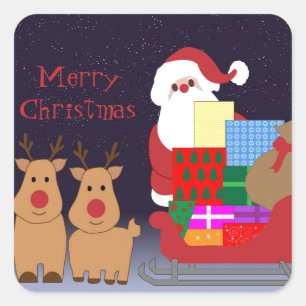 Santa & Reindeer Stickers