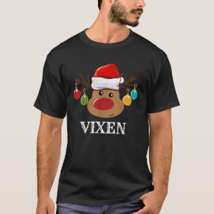 Santa Reindeer Vixen Xmas Group Costume  T-Shirt
