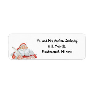 Santa Return Address Label