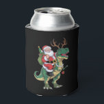 Santa Riding Dinosaur T-Rex Christmas Xmas Squad Can Cooler<br><div class="desc">Santa Riding Dinosaur T-Rex Christmas Xmas Squad</div>