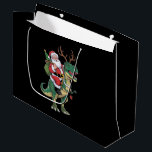 Santa Riding Dinosaur T-Rex Christmas Xmas Squad Large Gift Bag<br><div class="desc">Santa Riding Dinosaur T-Rex Christmas Xmas Squad</div>