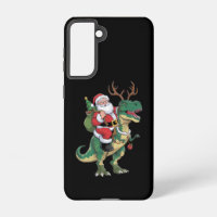 Santa Riding Dinosaur T-Rex Christmas Xmas Squad