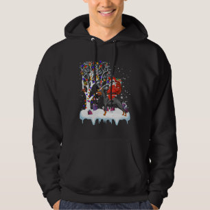 Santa Riding Doberman Pinscher Dog  191 Hoodie