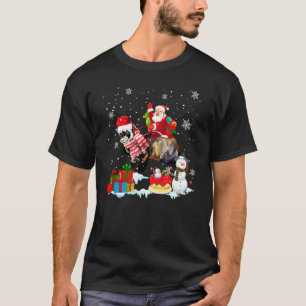 Santa Riding Ferret Christmas Pajama Family Matchi T-Shirt