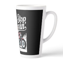 Santa Riding into Christmas Mug