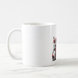 Santa Riding Motorcycle Coffee Mug