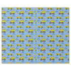 Santa Riding On Dump Truck And Bulldozer Blue