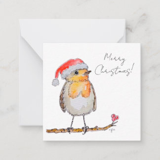 Santa Robin Card