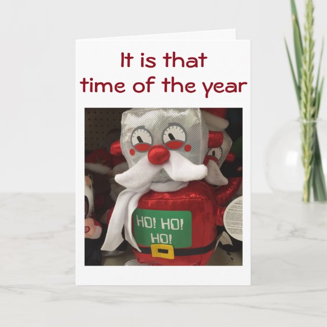 SANTA ROBOT SENDS HOLIDAY CHEER CARD (Front)