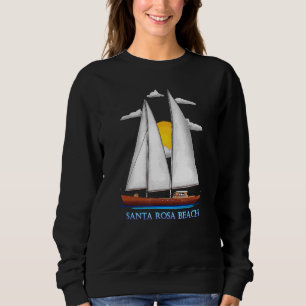 Santa Rosa Beach Coastal Nautical Sailing Sailor Sweatshirt