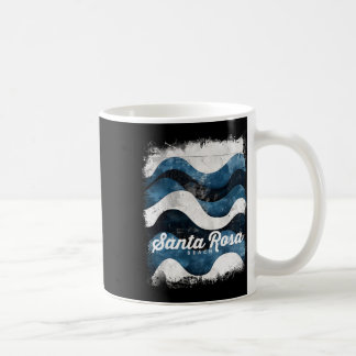 Santa Rosa Beach Fl Florida Vintage Surfing Ocean Coffee Mug