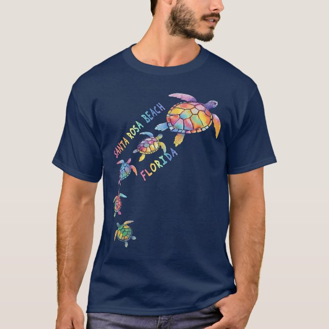 Santa Rosa Beach Florida Sea Turtle Lover Beach Va T-Shirt (Front)