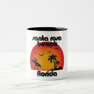 Santa Rosa Beach,Florida Two-Tone Coffee Mug