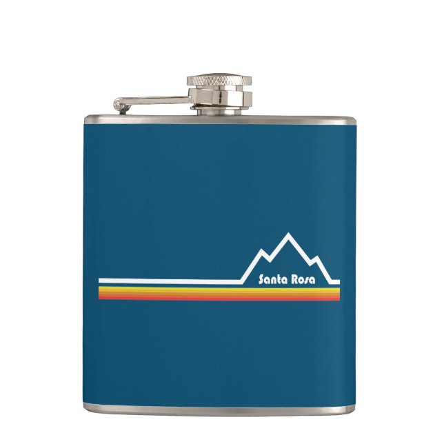 Santa Rosa California Hip Flask (Front)