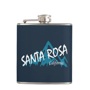 Santa Rosa California Mountains Hip Flask
