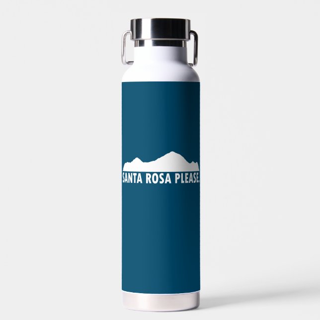 Santa Rosa California Please Water Bottle (Front)