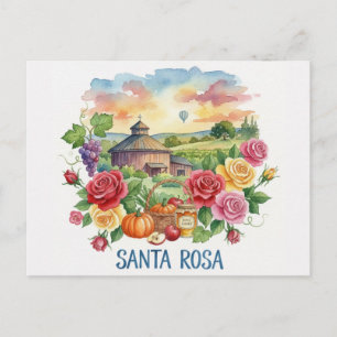 Santa Rosa California Travel Postcard