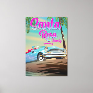Santa Rosa County Florida travel pster Canvas Print