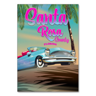Santa Rosa County Florida travel pster Table Number