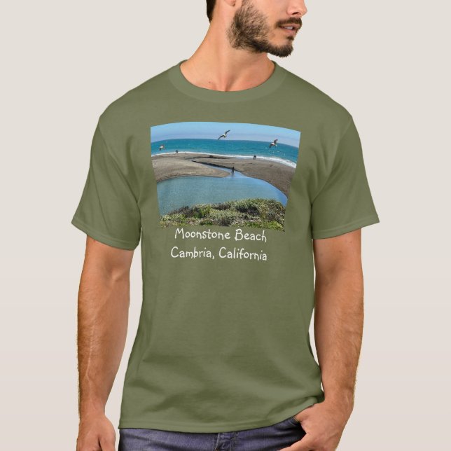 Santa Rosa Estuary, Moonstone Beach, Cambria, CA T-Shirt (Front)
