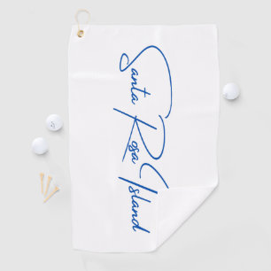Santa Rosa Island Golf Towel Blue Logo