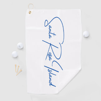 Santa Rosa Island Golf Towel Blue Logo