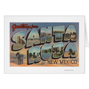 Santa Rosa, New Mexico - Large Letter Scenes