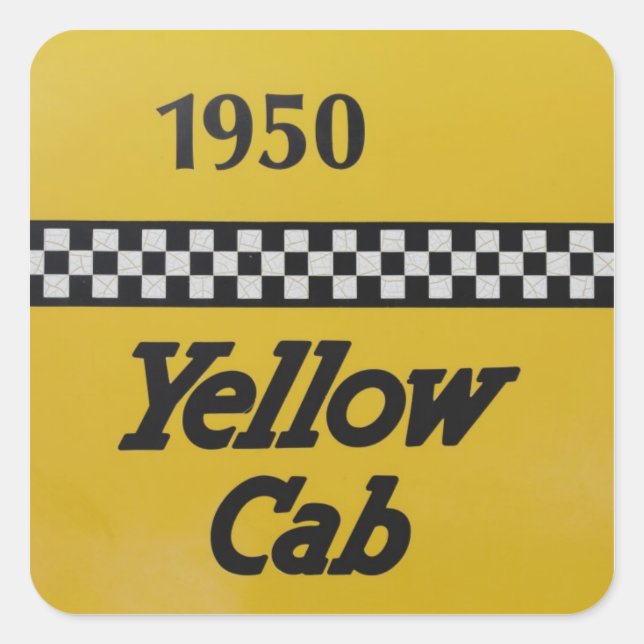 Santa Rosa, New Mexico,United States. Old Yello Square Sticker (Front)