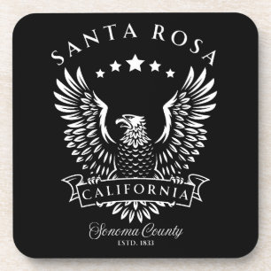 Santa Rosa Sonoma County California Vintage Eagle Coaster