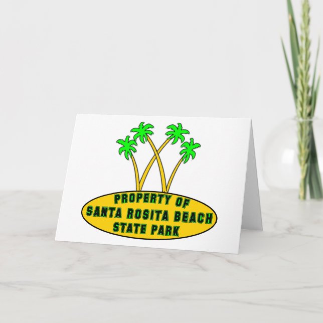 Santa Rosita Beach State Park Card (Front)