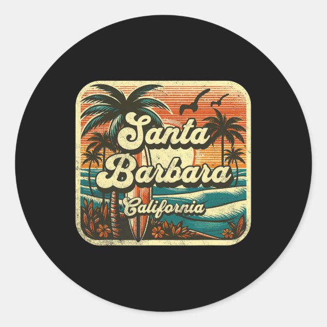Santa Rra _4  Classic Round Sticker (Front)