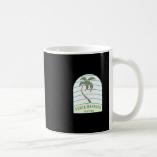 Santa Rra Beach California Palm Tree Ca Vacation  Coffee Mug