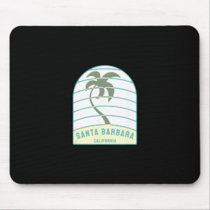 Santa Rra Beach California Palm Tree Ca Vacation Mouse Mat
