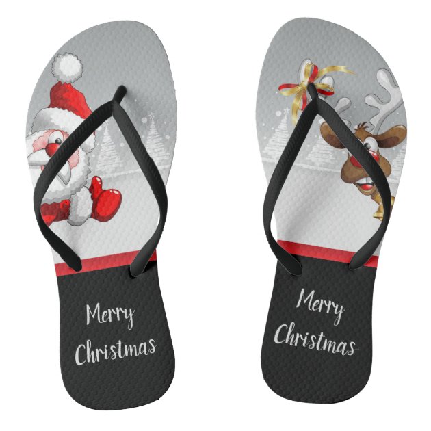 christmas flip flops