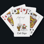 Santa & Rudolph Ham Radio Playing Cards<br><div class="desc">When you're not on the radio, you can also play cards with your friends. And, what better deck to have than one that shows your love of Ham Radio. This deck can be customised with your call sign as well. A great gift for a door prize at Amateur Radio parties/events...</div>