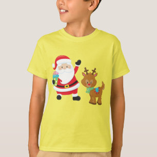 santa Rudolph the Red-Nosed Reindeer christmas T-Shirt