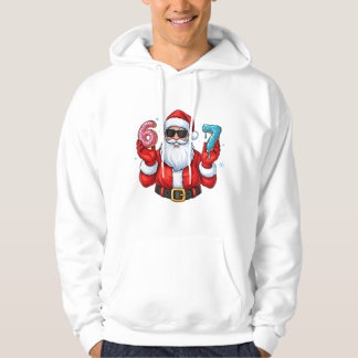 Santa’s 6 & 7 Donut Party Hoodie