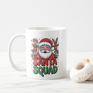 Santa’s Bad Influence (Funny Santa Squad) Coffee Mug