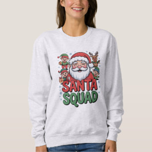 Santa’s Bad Influence (Funny Santa Squad) Sweatshirt