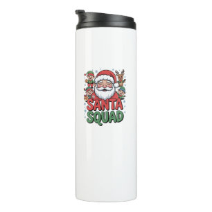 Santa’s Bad Influence (Funny Santa Squad) Thermal Tumbler