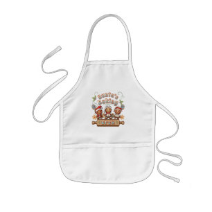 Santa’s Baking Crew Christmas Cookies Kids Apron