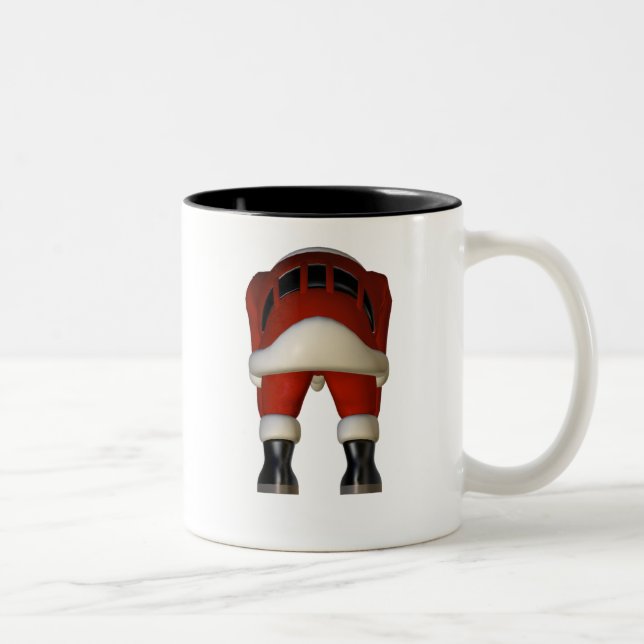 SANTA,S BUM Two-Tone COFFEE MUG (Right)