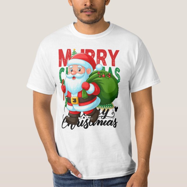 Santa’s Christmas Delivery Crew T-Shirt (Front)