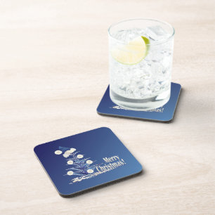 Santa s Christmas tree Coaster