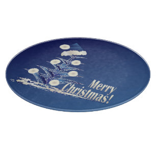 Santa s Christmas tree Cutting Board
