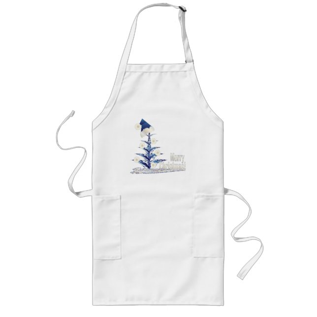 Santa s Christmas tree Long Apron (Front)
